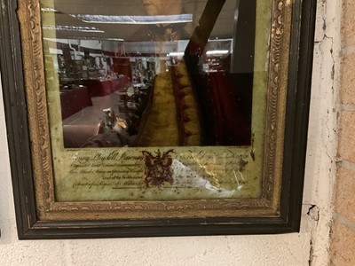 Lot 808 - Collection of seven reverse prints on glass, depicting notable 18th century, in period frames, the largest 50 x 39cm