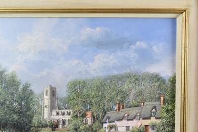 Lot 1275 - *Clive Madgwick (1939-2005) oil on canvas - Great Waldingfield, signed, dated 2001 verso, framed