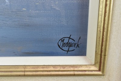 Lot 1274 - *Clive Madgwick (1939-2005) oil on canvas - Barges at The Hythe, Colchester, signed, dated 2001 verso, framed