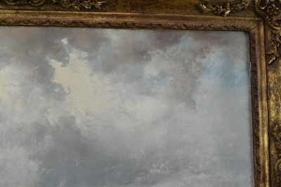 Lot 1278 - Edward Robert Smythe (1810-1899) oil on canvas - coastal scene with figures and ponies, signed, 61cm x 92cm, in gilt frame