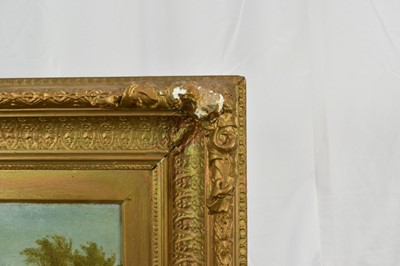 Lot 1275 - Edward Robert Smythe (1810-1899) oil on canvas - Going to the Horse Fair, signed, inscribed verso, 30cm x 45cm, in gilt frame