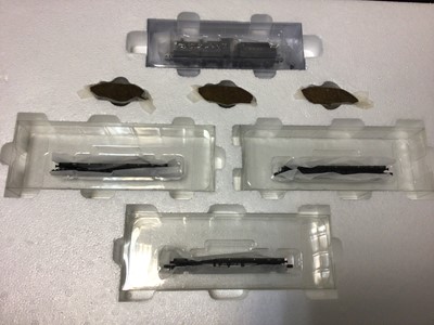 Lot 77 - Graham Farish N gauge Train Pack 'The Landship Train' Special Commerative edition including Midland Railway Class 4F tender locomotive 3848 and three war department bogie bolster wagons with covere...