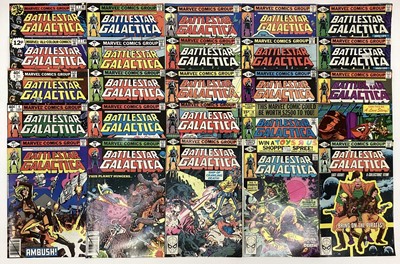 Lot 161 - Marvel comics Battlestar Galactica (1979 to 1981) Complete series, issue 1 - 23. English and American price variants. (23)