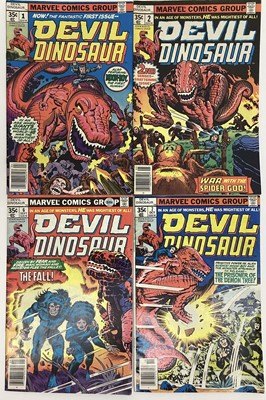 Lot 174 - Marvel Comics, 1978 Devil Dinosaur #1 #2 #6 #7 all priced 35 cent