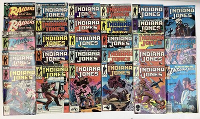 Lot 165 - Marvel comics Raiders of the lost ark issue 1 - 3 (1981) and a group of The further adventures of Indian jones comics (1983 - 1986) Approximately 28 comics.