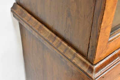 Lot 1432 - 18th century Pepysian style burr walnut bookcase