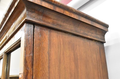 Lot 1432 - 18th century Pepysian style burr walnut bookcase