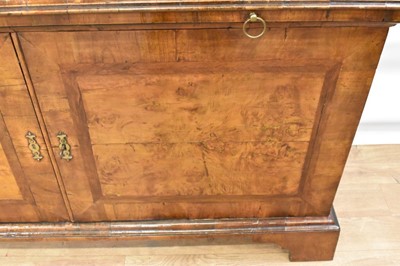 Lot 1432 - 18th century Pepysian style burr walnut bookcase