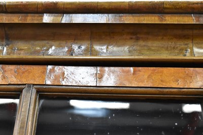 Lot 1432 - 18th century Pepysian style burr walnut bookcase