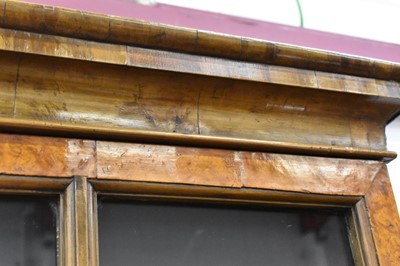 Lot 1432 - 18th century Pepysian style burr walnut bookcase