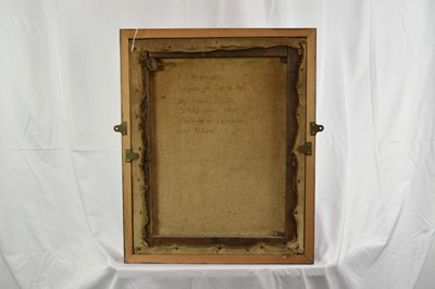 Lot 1279 - Henry Collins (1910-1994) oil on canvas - portrait of the artist Joseph Robinson, signed and dated '35, inscribed verso, 51cm x 41cm, framed