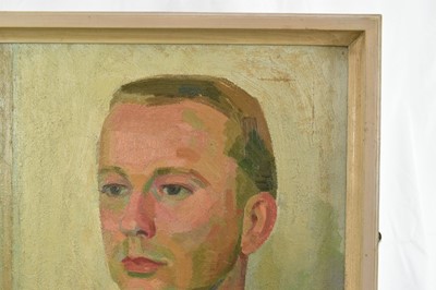 Lot 1279 - Henry Collins (1910-1994) oil on canvas - portrait of the artist Joseph Robinson, signed and dated '35, inscribed verso, 51cm x 41cm, framed