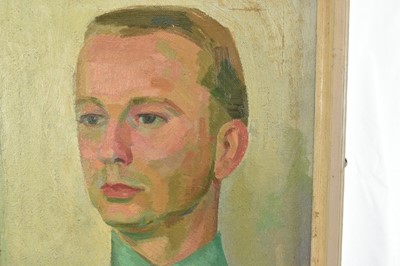 Lot 1279 - Henry Collins (1910-1994) oil on canvas - portrait of the artist Joseph Robinson, signed and dated '35, inscribed verso, 51cm x 41cm, framed