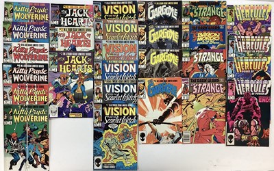 Lot 119 - Group of Marvel Comics Mini series. 14 complete to include Kitty Pryde and Wolverine, Fantastic Four versus the X-men, Iceman, Nightcrawler and others. And 2 incomplete mini series, the jack of hea...