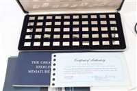 Lot 61 - U.S. The Franklin Mint Sterling Silver...
