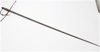 Lot 814 - 17th century Spanish rapier with copper ribbed...