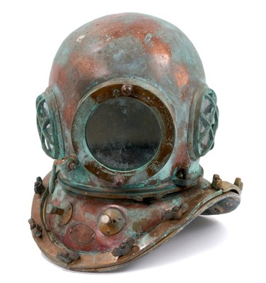 Lot 863 - Japanese twelve bolt diving helmet, by TOA, 43cm high