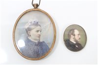 Lot 838 - English School (late 19th century), portrait...