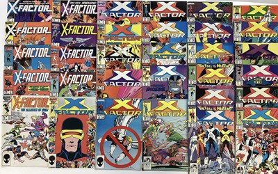 Lot 127 - Large quantity of Marvel comics X-Factor (1986 - 1991) To include issue 6, 1st appearance of Apocalypse. Mostly American prices. Approximately 63 comics.