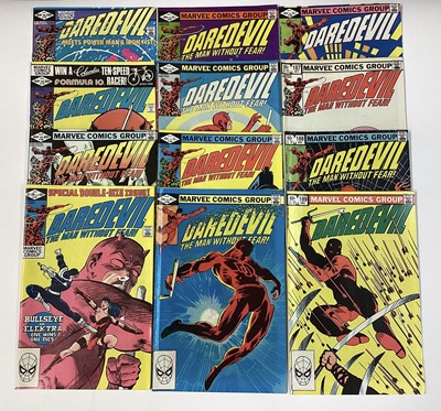 Lot 128 - Marvel comics Daredevil 1982. Issues 178 to 189. To include issue 181, death of Electra and issue 183, 1st Punisher battle. English and American price variants. (12)