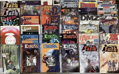 Lot 243 - Large box of DC vertigo comics. To include Accelerate, American Century, Animal man, Black orchid, Brave old world, Enigma and others. Approximately 230 comics.