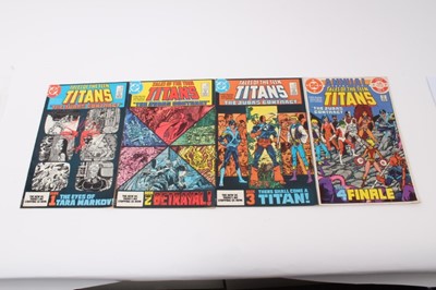 Lot 213 - DC Comics, 1984 Tales of the Teen Titans "The Judas Contract" Book 1-4