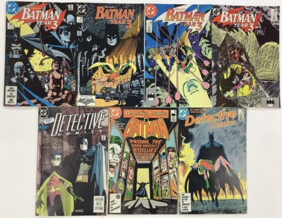 Lot 208 - DC Comics, Detective Comics #566 #574 #647 together with Batman Year 3 part 1-4