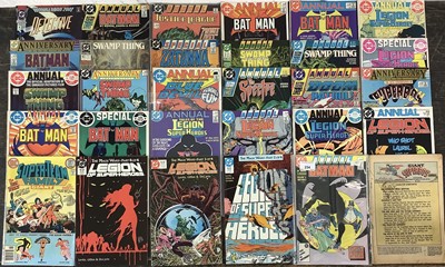 Lot 234 - Collection of DC Comics Annuals to include Batman, Swamp Thing, Legion of Super-Heroes and others