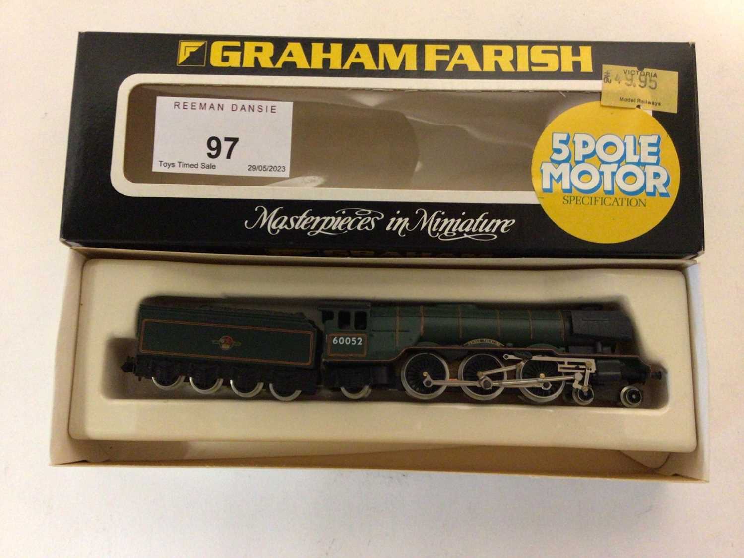 Lot 97 - Graham Farish N gauge BR lined green 4-6-2 Class A3 "Prince Palatine" tender locomotive 60052, boxed No.1827