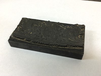 Lot 84 - 19th century printing block, possibly for the Times Newspaper