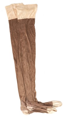 Lot 18 - HM Queen Victoria - pair of stockings, provenance: Annie Mitchell Chief Wardrobe maid to the Queen