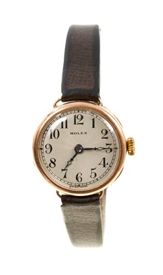 Lot 752 - 9ct gold cased Rolex wristwatch
