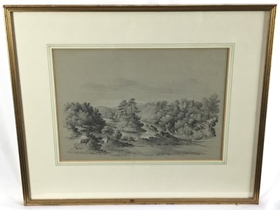 Lot 126 - Pair of early 19th century drawings of Scottish Highland scenes
