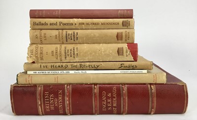 Lot 793 - Sir Alfred Munnings autobiographies volumes I and II, two copies of Ballads and Poems and one other Munnings publication
