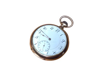 Lot 48 - Swiss 18ct gold cased pocket watch