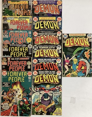 Lot 74 - Quantity of 1970's DC Comics Editor Jack Kirby's The Demon #5 #10 #11 #12 #13 #14 #16 together with The Forever People #2 #3 #4 #5 #9 #11
