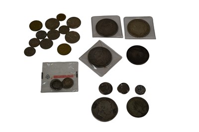 Lot 402 - World - Mixed coinage to include silver G.B. Crowns George III 1820 LX