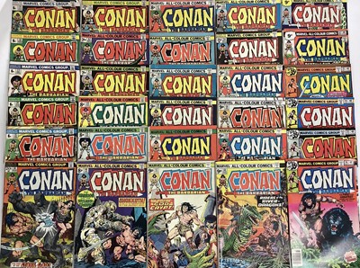 Lot 60 - Group of Marvel comics Conan the Barbarian 1970's. English and American price variants. approximately 40 comics.