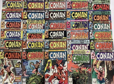 Lot 61 - Large group of Marvel comics Conan the Barbarian 1980's and 1990's. English and American price variants. Approximately 80 comics.