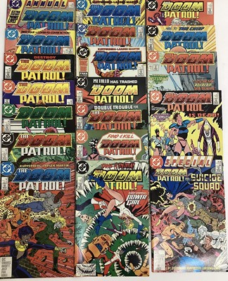 Lot 97 - Quantity of 1980's DC Comics, Doom Patrol! #1-18 missing #13 together with The Doom Patrol! ANNUAL #1 1988 and The Doom Patrol! And Suicide Squad #1 1988