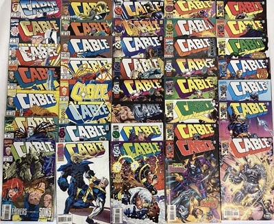 Lot 86 - Large group of marvel comics Cable (1992 to early 2000's) to include issue 1 from 1993, foil cover. Approximately 60 comics.