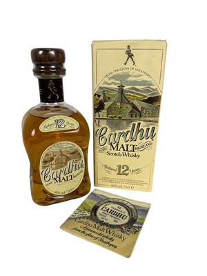 Lot 12 - Whisky - one bottle, Cardhu 12 year old, 1970, 40%, 75cl., in orignal card box