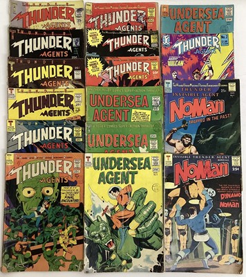 Lot 180 - Tower comics Thunder Agents incomplete run from issue 2 to issue 16 (1966 to 1967). Also includes Undersea agent and Noman, both with first issues. (16)