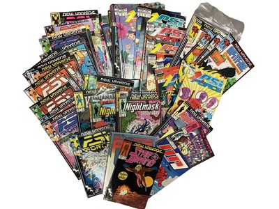 Lot 601 - large group of marvel comics New Universe (1986). To include Mark Hazzard Merc complete run from issue 1-12 and 1 annual, Justice complete run from issue 1-32, Star Brand, Spitfire, Psi force, D.P....