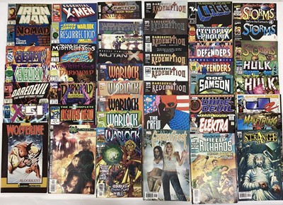 Lot 119 - Box of Marvel comics, mostly 1990's and 2000's. To include the Warlock chronicles, the Avengers, Silver Sable, the Clan Destine, Starjammers and others. Approximately 240 comics.