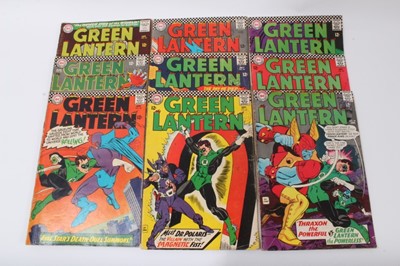 Lot 19 - Nine 1960's DC Comics, Green Lantern #42 #43(1st appearances Major Disaster) #44 #45 #46 #47 #48 #49(1st appearance of Dazzler) #50