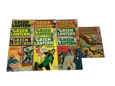 Lot 17 - Ten 1960's DC Comics, Green Lantern #21 (1st appearance and origin of Dr. Polaris) #22 #23 (1st appearance of Tattoo Man) #24 (1st appearance and origin of Shank) #25 #26 #27 #28 #29 (1st appearanc...