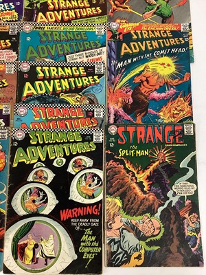 Lot 45 - Quantity of 1960's DC Comics, Strange Adventures to include #180 (1st appearance and origin of Animal Man) #190 (1st Animal Man in Infantino costume)