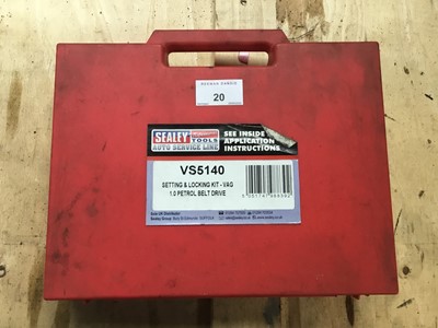 Lot 20 - Sealey VS5140 setting & Locking Kit