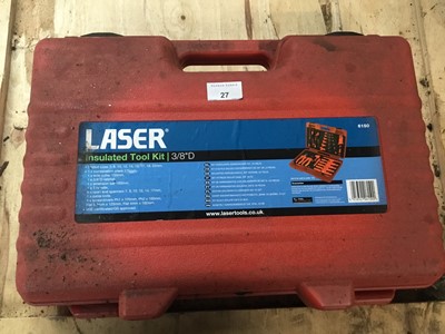 Lot 27 - Laser Insulated Tool Kit for electric cars , cased